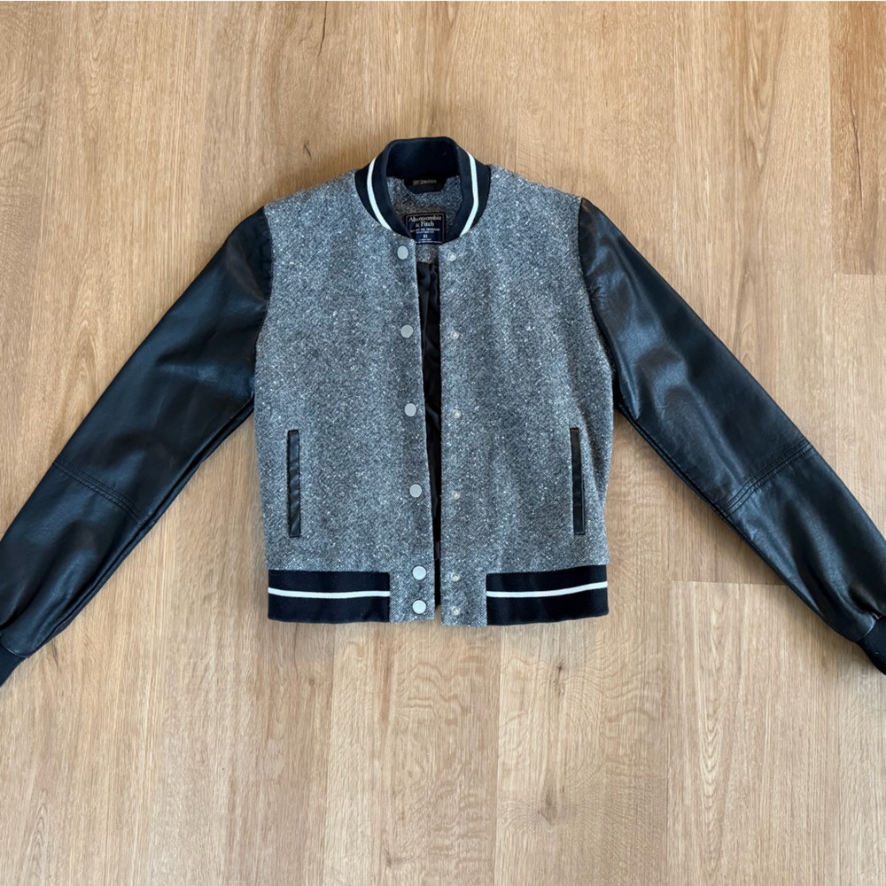 Abercrombie & Fitch Charcoal and Black Jacket